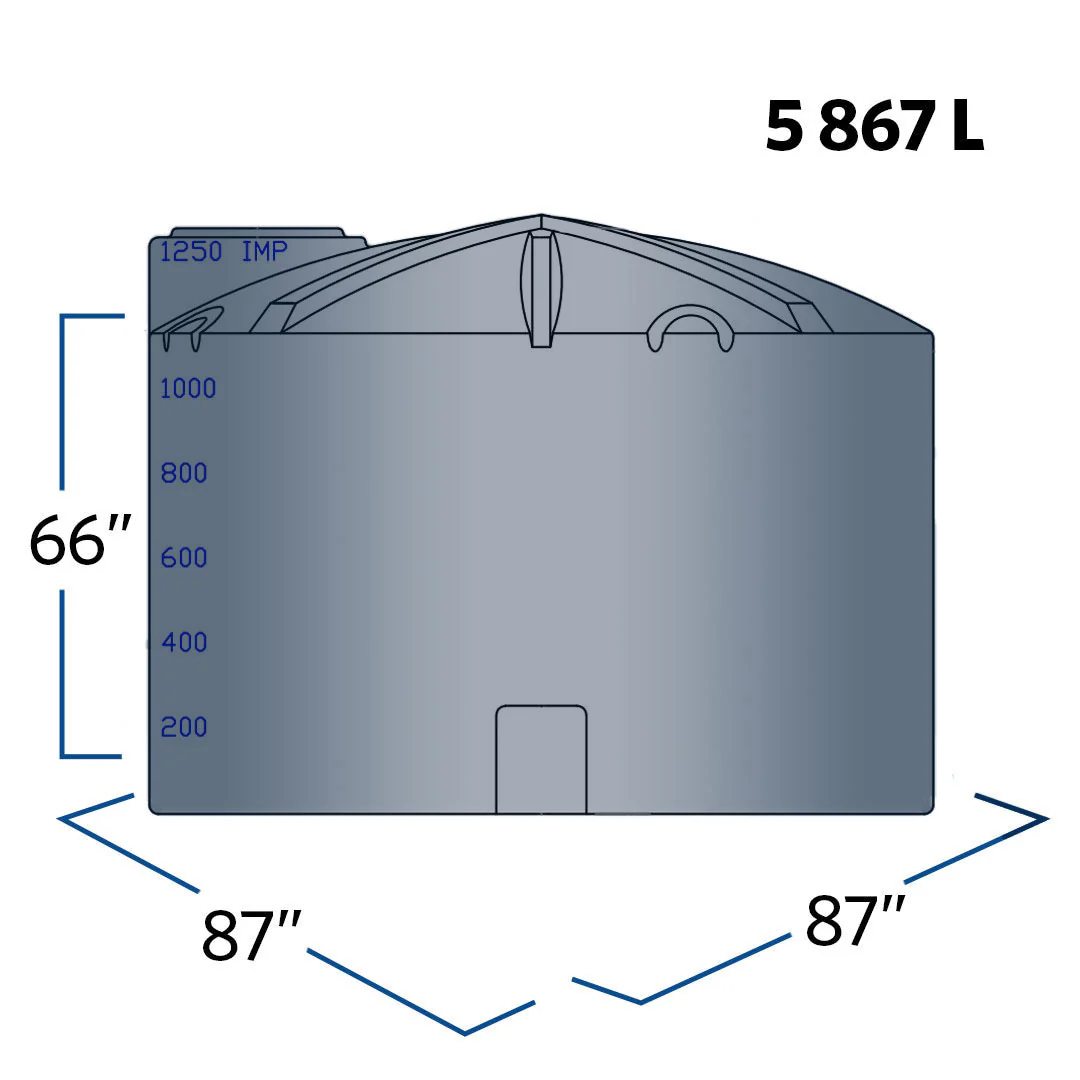 1250 IMPERIAL GALLON VERTICAL TANK-image