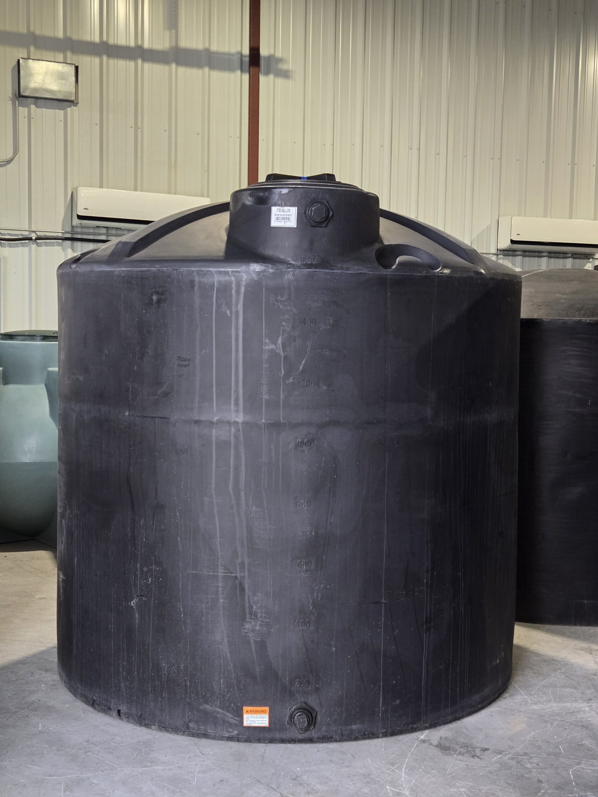 44521 - 1750 Imperial Gallon Black Vertical Water Tank-image